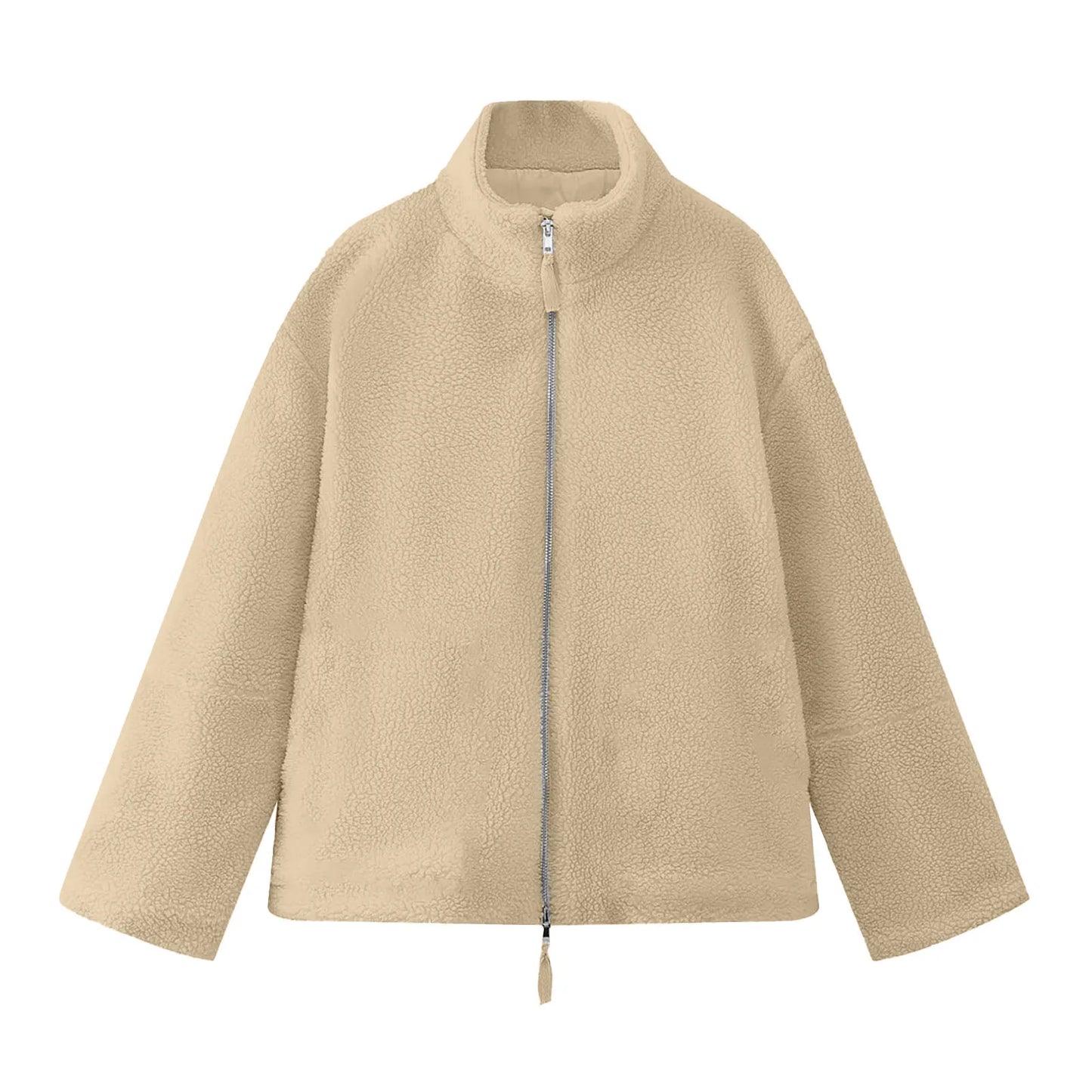 Women's Plush Half Zip Fleece Pullover with Relaxed Contemporary Casual Streetwear Fit