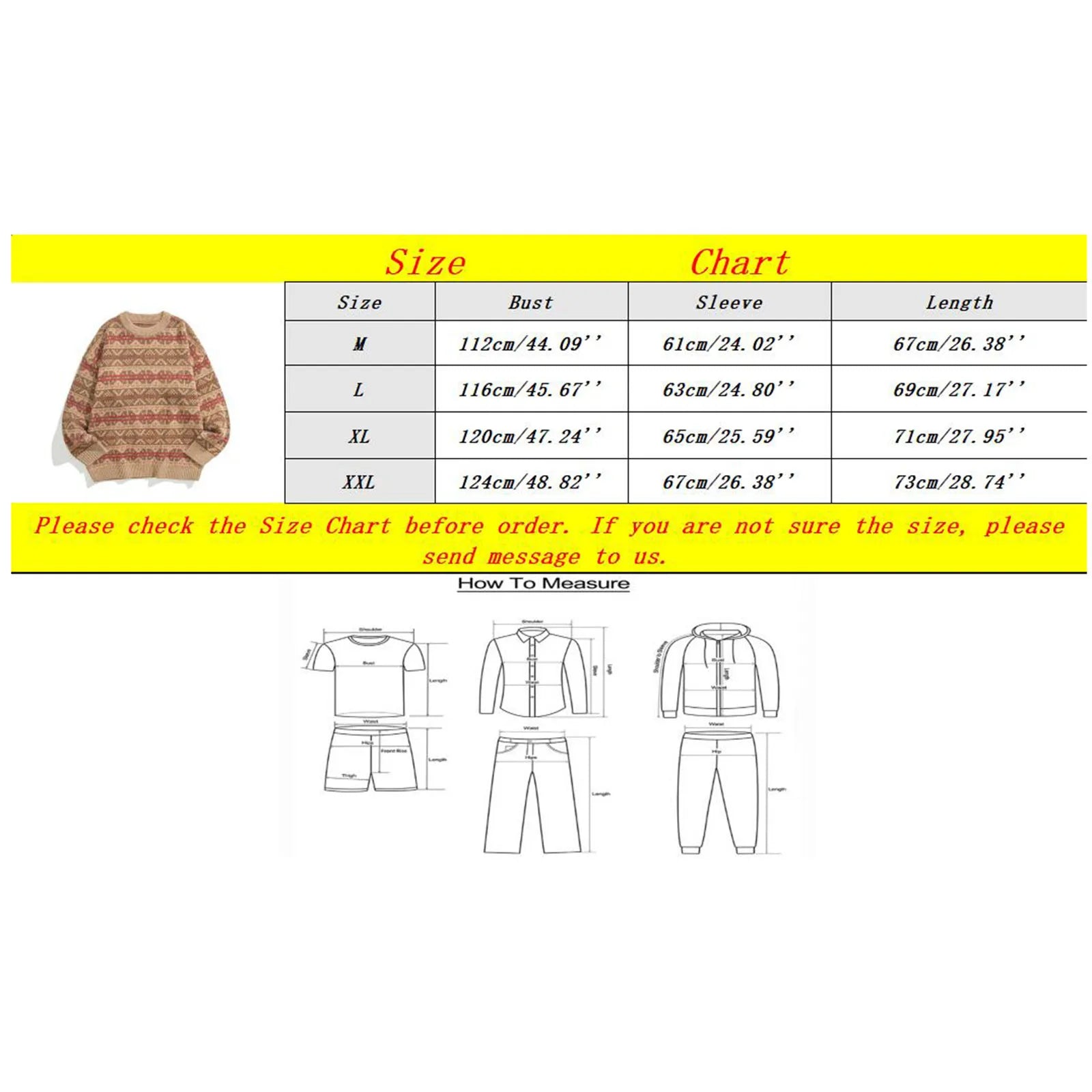Men's Vintage Inspired Pattern Knit Relaxed Streetwear Sweater Pullover