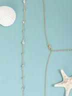 Minimalist Beaded Waist Chain for Y2K Streetwear and Alternative Styling