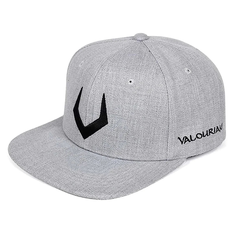 Minimalist Embroidered Snapback Cap Adjustable Flat Brim Casual Streetwear Fashion Hat