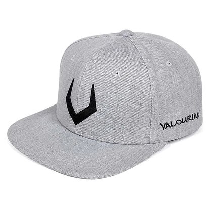 Minimalist Embroidered Snapback Cap Adjustable Flat Brim Casual Streetwear Fashion Hat