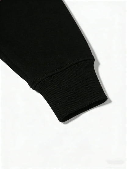 Minimalist Anime Graphic Hoodie with Manga-Inspired Monochrome Artwork Design