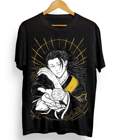 Anime Goth Oversized Manga Graphic T-Shirt with Dark Streetwear Illustration Design