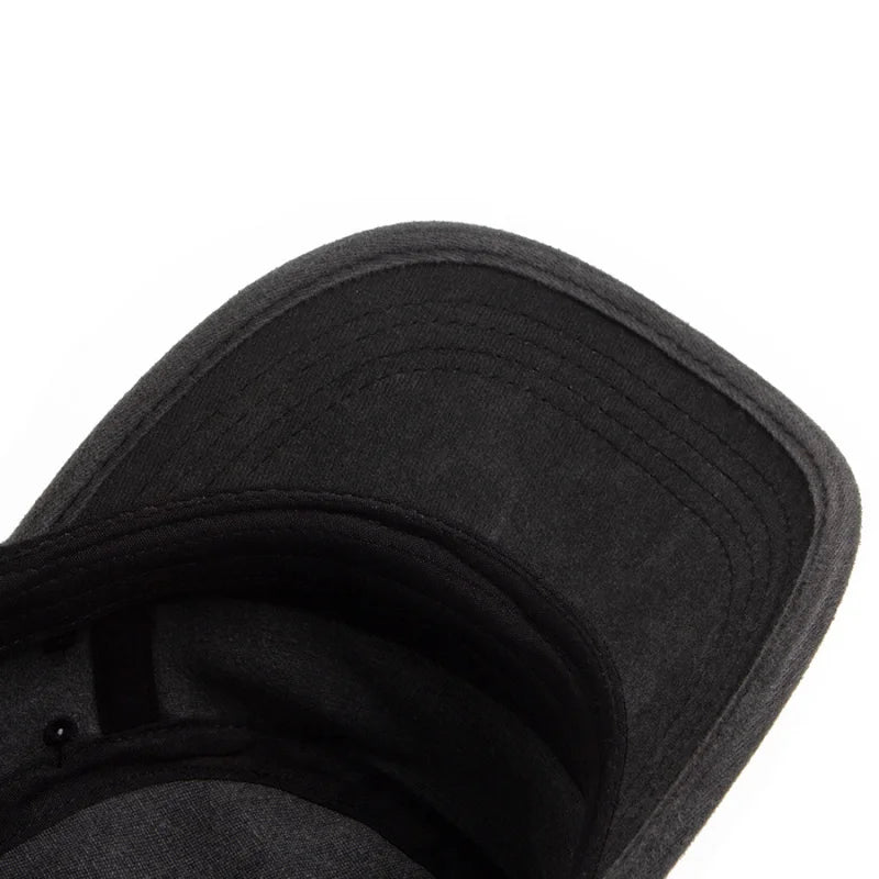 Unisex Vintage Military Style Flat Top Cap with Embroidered Detail for Casual Everyday Wear