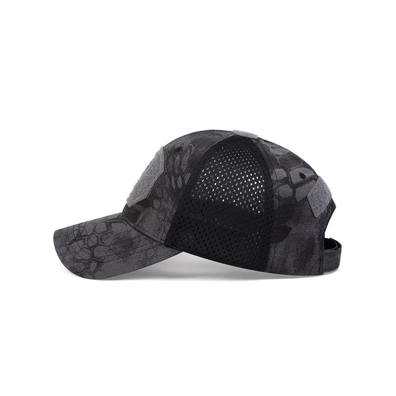 Unisex Mesh Baseball Cap with Graphic Embroidery for Outdoor Casual and Adventure Style