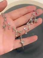 Star Charm Layered Necklace for Gothic Y2K and Alternative Fashion Looks