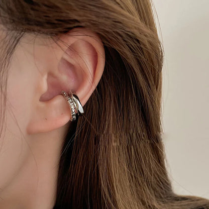 Irregular Geometric Ear Cuff for Punk Alternative Fashion Styling