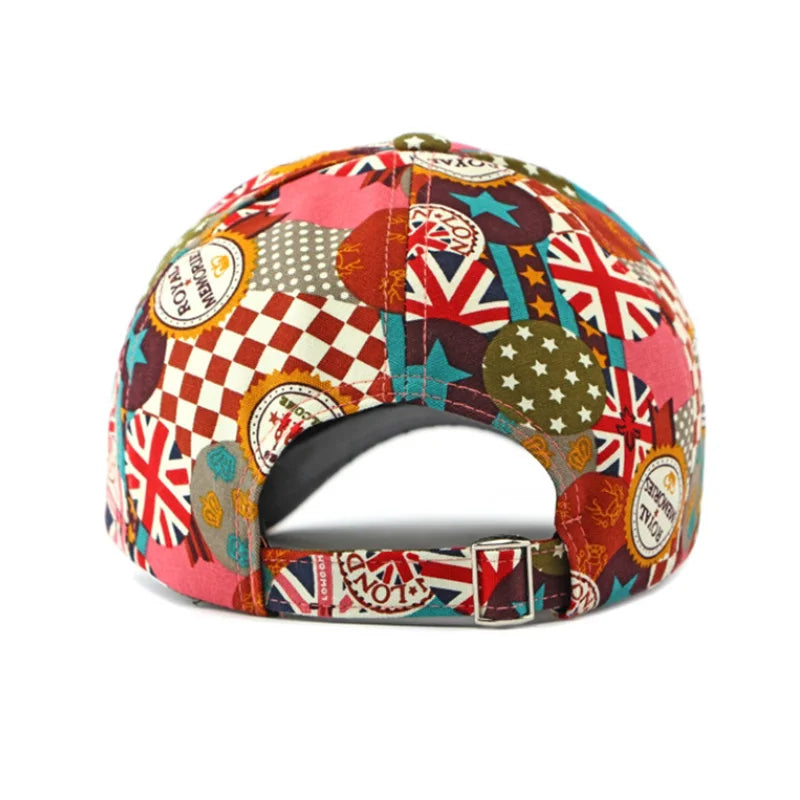 Graffiti Print Dad Cap Adjustable Curved Brim Casual Streetwear Baseball Hat