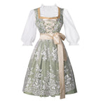Vintage Floral Cottage Style Midi Dress with Soft Alternative Fashion Aesthetic