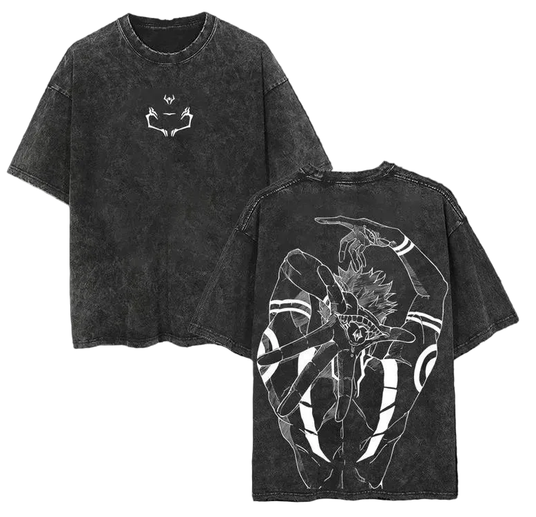 Dark Anime Goth Symbolic Oversized Vintage Streetwear Shirt