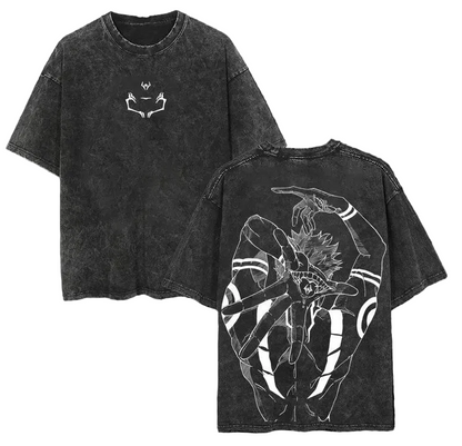 Dark Anime Goth Symbolic Oversized Vintage Streetwear Shirt