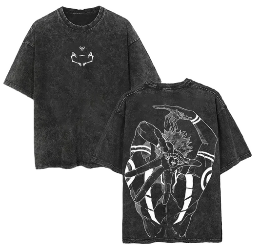 Dark Anime Goth Symbolic Oversized Vintage Streetwear Shirt