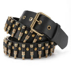 Bullet Studded Waist Belt for Y2K, Gothic and Punk Styling