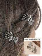 Skeleton Hand Hair Claw Clip Gothic Y2K Statement Fashion Accessory
