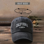 Vintage Washed Cotton Baseball Cap Curved Brim Casual Streetwear Outdoor Fashion Hat