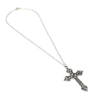 Vintage Gothic Ornate Cross Pendant Necklace for Alternative and Dark Fashion