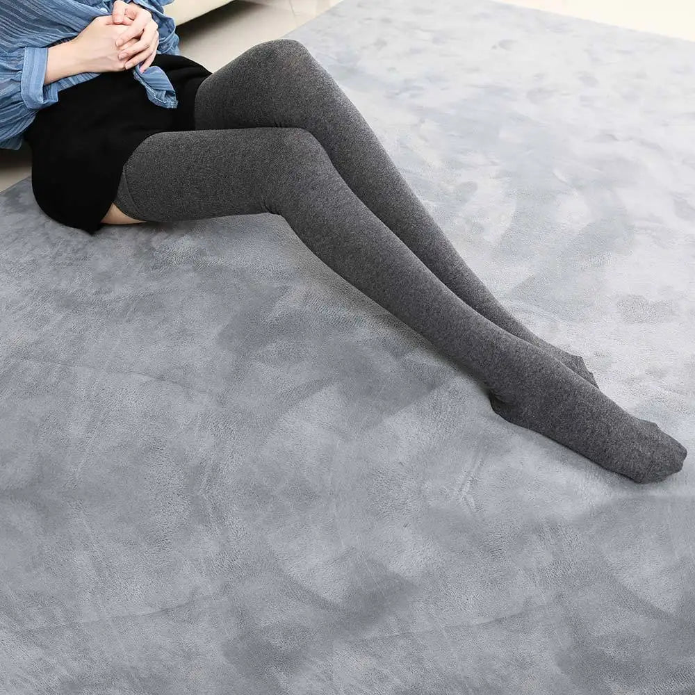 Extra Long Over-the-Knee Cotton Socks with Soft Stretch Knit and Stay-Up Design