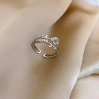 Thorn Wrapped Open Ring for Gothic Punk and Dark Romantic Fashion