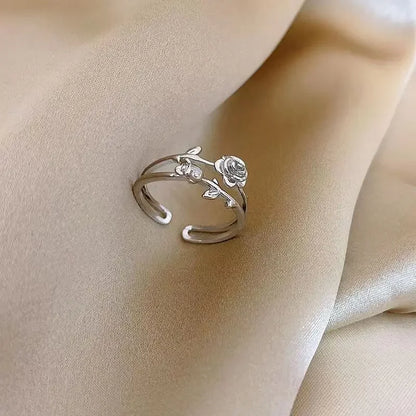 Thorn Wrapped Open Ring for Gothic Punk and Dark Romantic Fashion