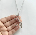 Mystical Skull Horse Pendant Necklace for Gothic and Alternative Fashion