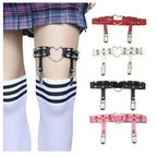 Punk Harness Thigh Garter Belt Alternative Gothic Statement Leg Accessory