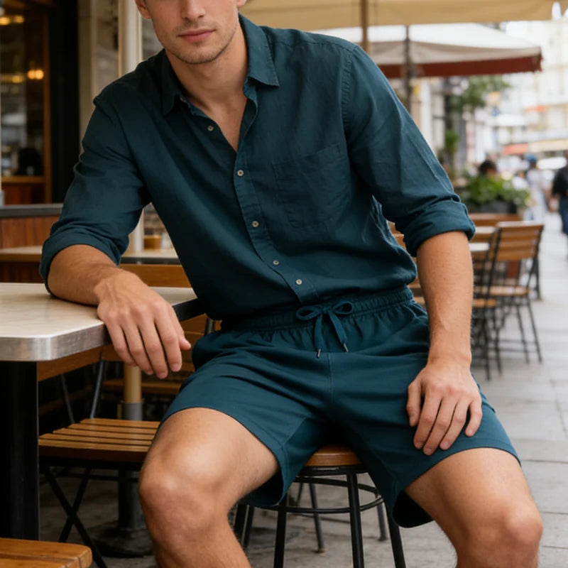 Men's Athletic Drawstring Shorts with Breathable Fabric and Everyday Casual Comfort