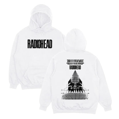 Vintage Tour Style Graphic Hoodie with Relaxed Streetwear Fit and Back Artwork