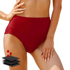 High-Waisted Solid Black Full-Coverage Brief Panty