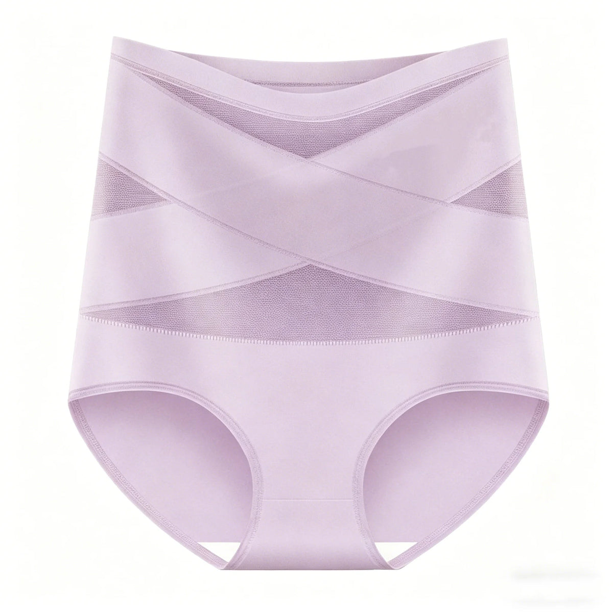 8-Piece Women’s High-Waisted Seamless Briefs Set with Smooth Stretch Silhouette, Wide Waistband and Assorted Solid Colors