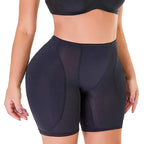 Black Contoured Enhancing Shaping Short with Sheer Side Panels