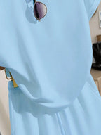 Oversized T-Shirt and Drawstring Shorts Casual Streetwear Co-Ord Set