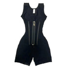 Structured Wide-Strap Shaping Bodysuit with Dual Front Closure