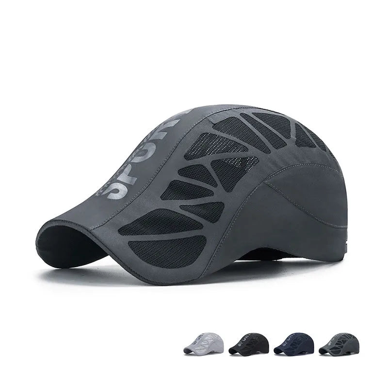 Quick Dry Mesh Baseball Cap Breathable Curved Brim Casual Sports Outdoor Hat