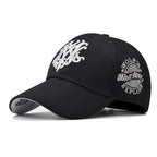 Structured Embroidered Baseball Cap with Decorative Geometric Details for Contemporary Streetwear Fashion