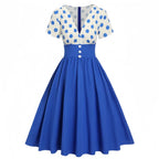 Retro Gothic Flare Dress with Manga Streetwear Aesthetic