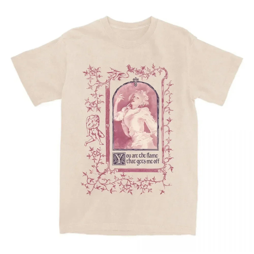 Gothic Manga Aesthetic Graphic Streetwear Oversized Cotton Anime T-Shirt
