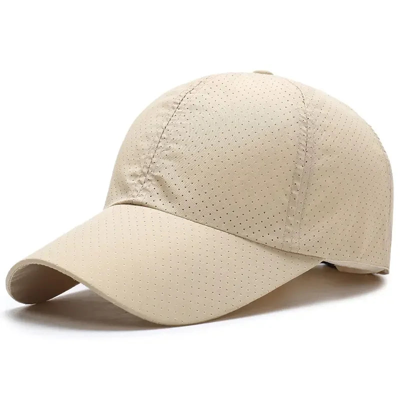 Unisex Breathable Mesh Baseball Cap with Lightweight Quick Dry Design for Outdoor Activities