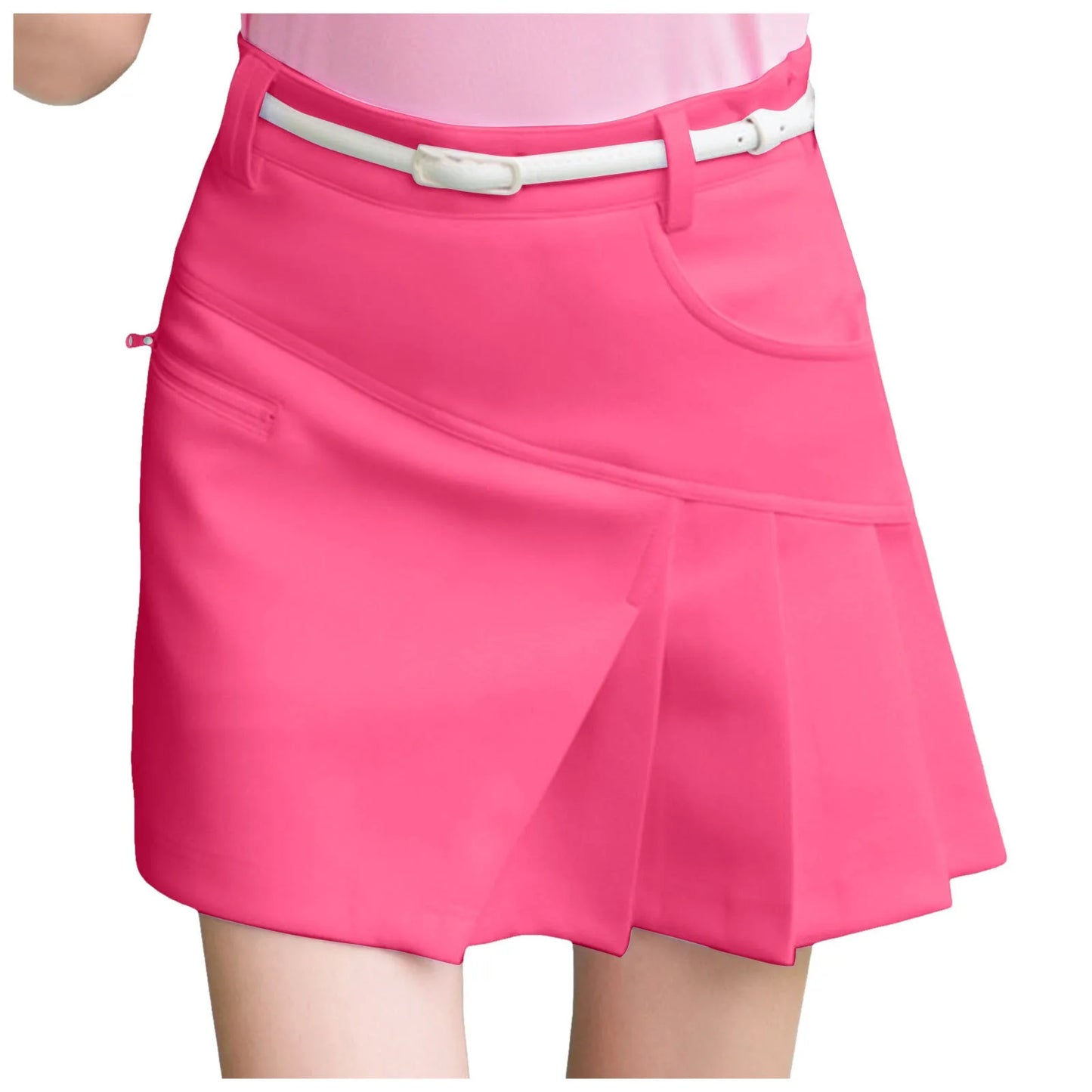 High Waist Asymmetrical Wrap Mini Skirt with Side Zip Streetwear Design