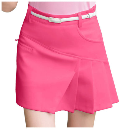 High Waist Asymmetrical Wrap Mini Skirt with Side Zip Streetwear Design