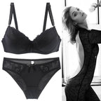 Elegant Amethyst Smooth Contour Bra and Lace-Trimmed Panty Set