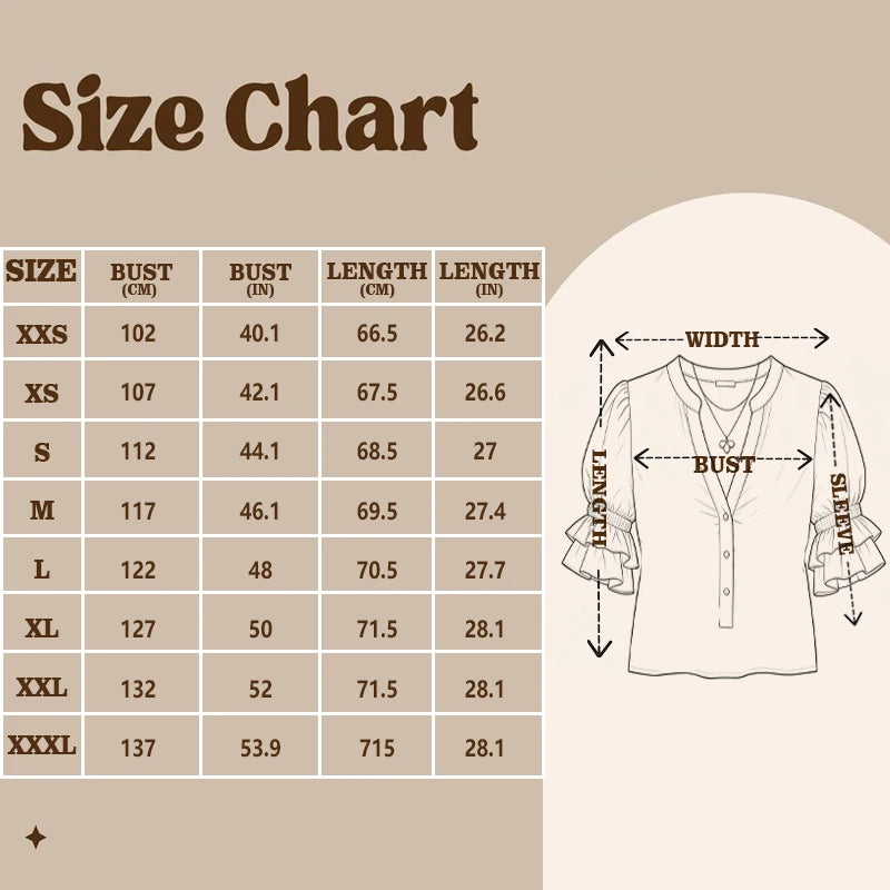 Vintage-Inspired Floral Boho Blouse with Tiered Ruffle Half-Sleeves