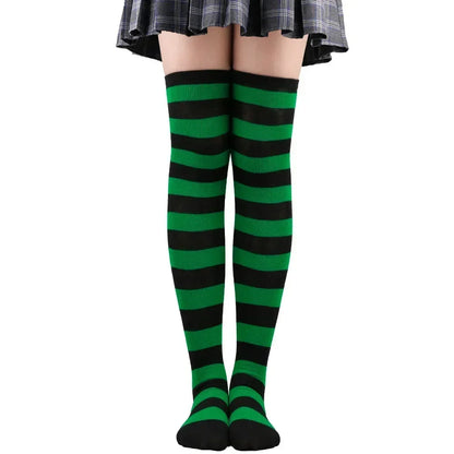 Polka Dot Over-the-Knee Socks with Soft Jacquard Knit for Casual Y2K Fashion