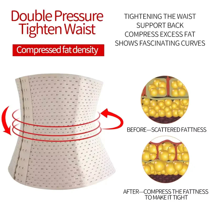 Breathable Perforated Underbust Waist Cincher with Multi-Row Hook Closure