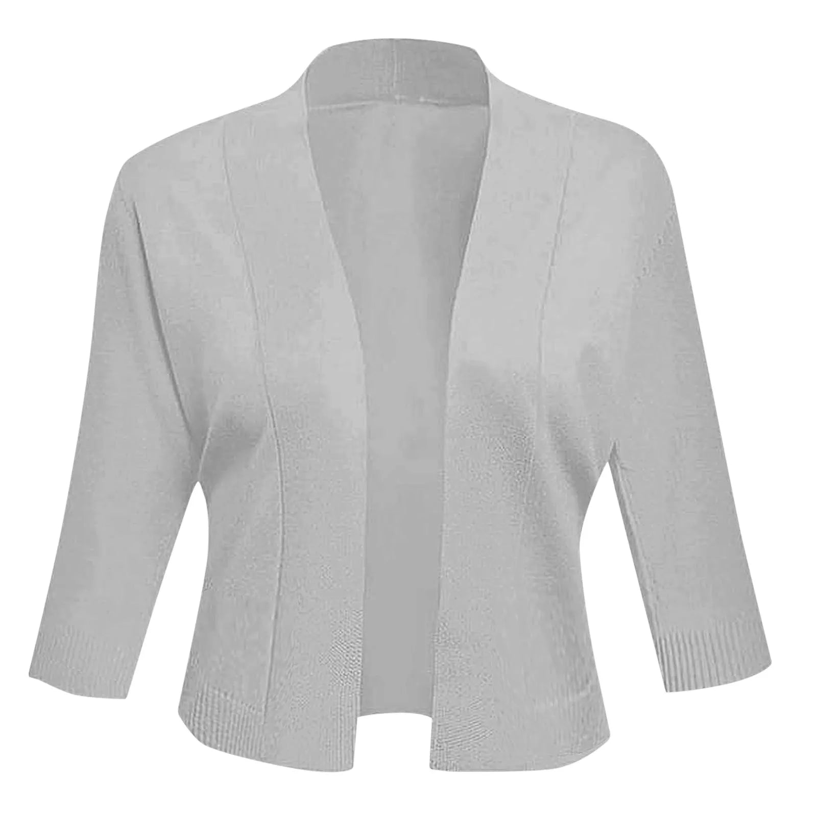 Women's Cropped Button Front Knit Cardigan with Minimalist Everyday Silhouette