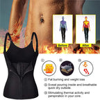 Zip-Front Neoprene Workout Tank and Waist Cincher