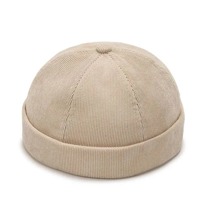 Minimalist Brimless Polyester Knit Beanie for Everyday Casual Streetwear Four Season Fashion Style