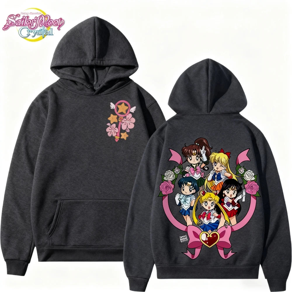 Anime Magical Streetwear Hoodie With Manga Inspired Graphic Artwork