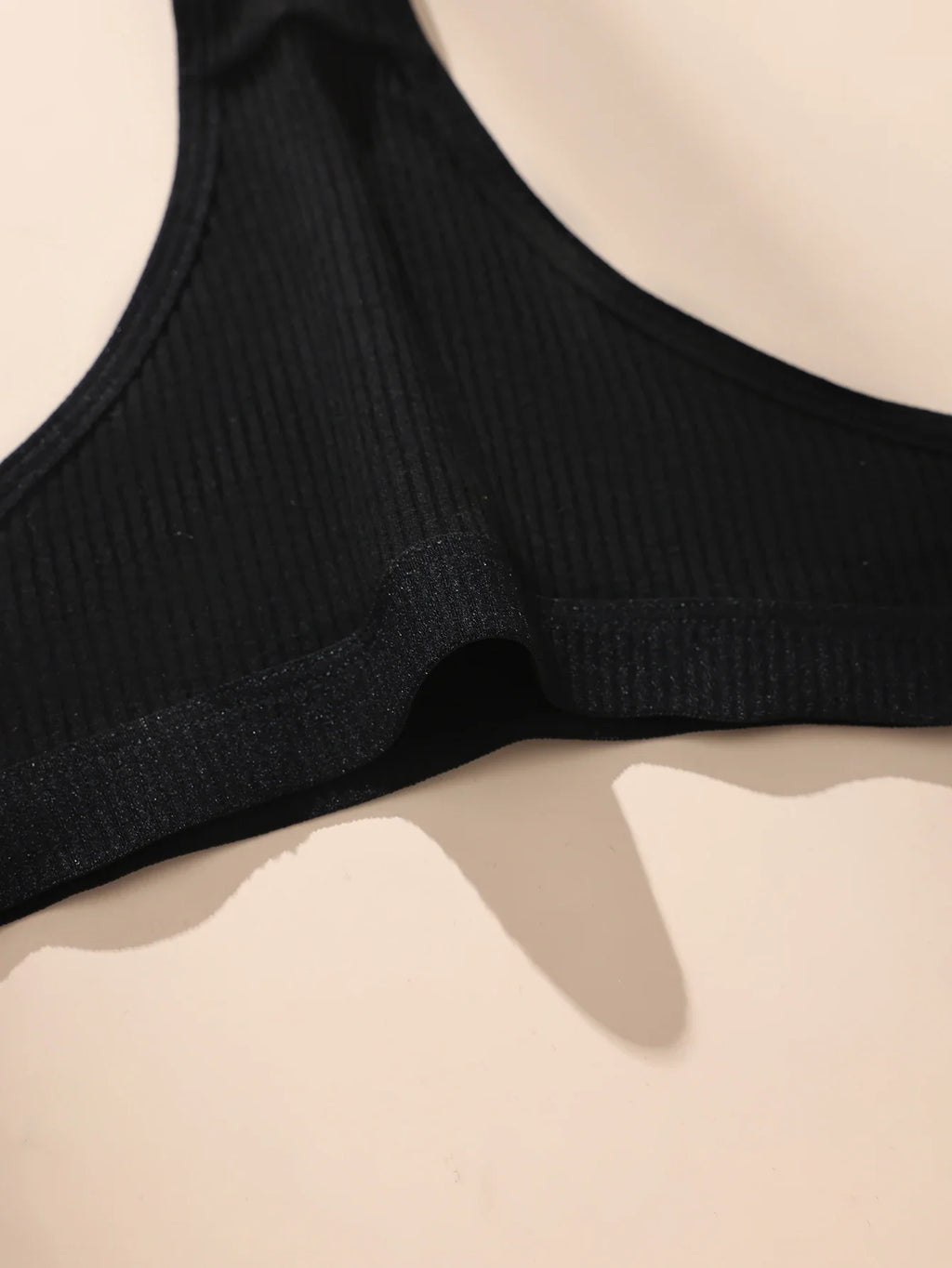 7-Piece Women’s Cotton Low-Rise Thong Panties Set with Striped Side Details, Minimal T-Back Silhouette and Assorted Black Designs