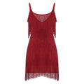 Fringe Tassel Sleeveless Mini Dress with Statement Textured Silhouette