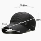 Unisex Quick Dry Mesh Baseball Cap with Adjustable Fit for Outdoor Sports and Travel